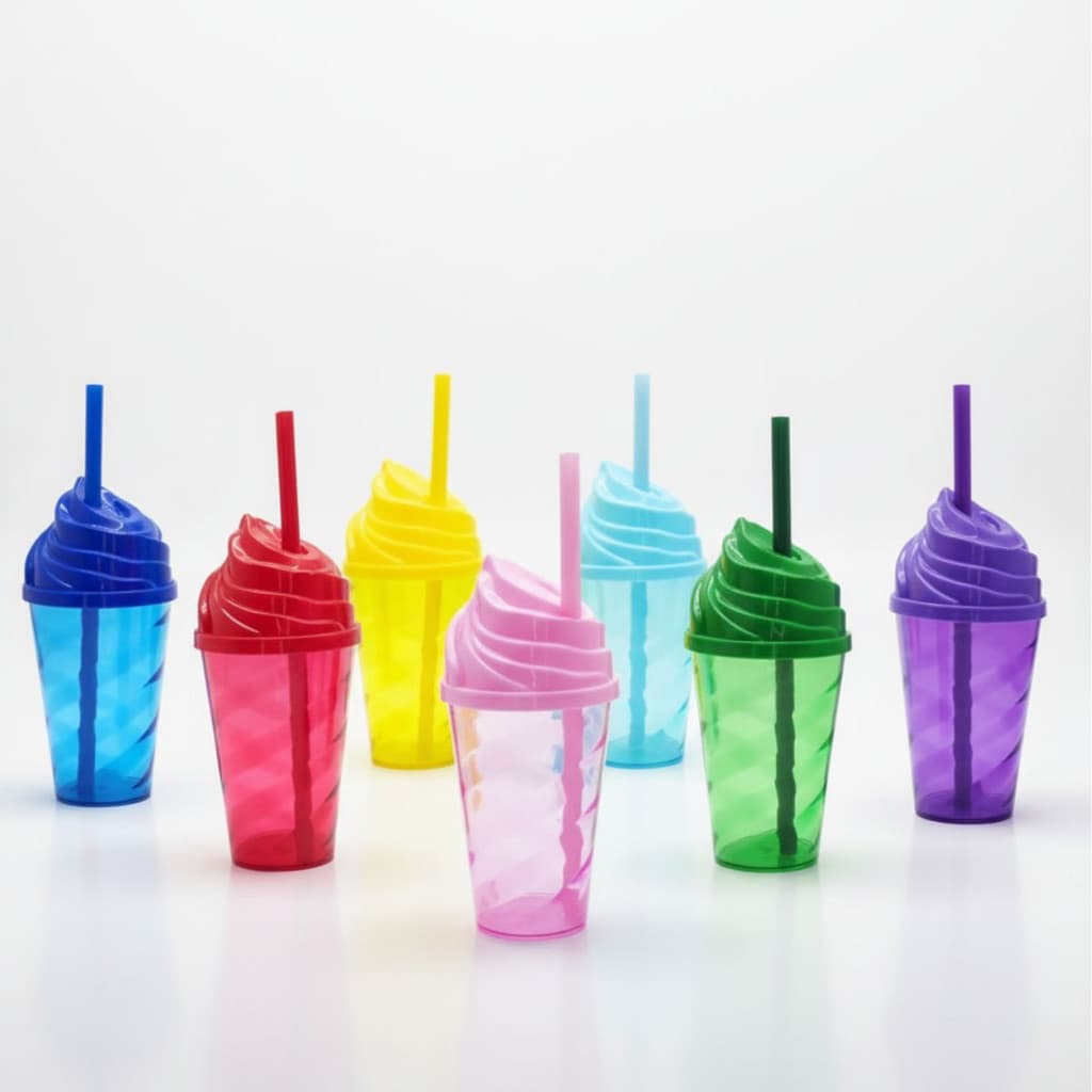 30 Copo Twister Com Tampa Chantilly 400ml Para Lembrancinha