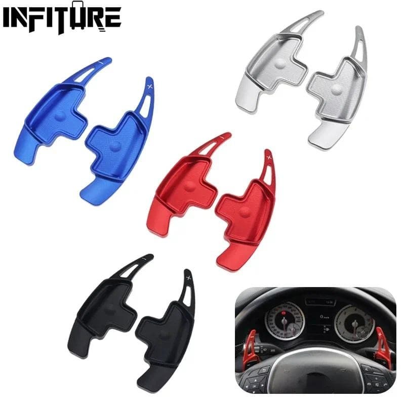 Para W176 W246 W205 W117 X156 W253 Mercedes Benz Abce GLA GLC GLE Volante De Carro Paddle Shifter Extensão Substituição 