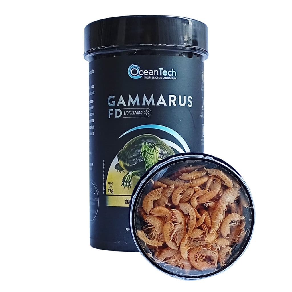 Ração Gammarus FD desidratado 11g mini camarão desidratado proteico peixes