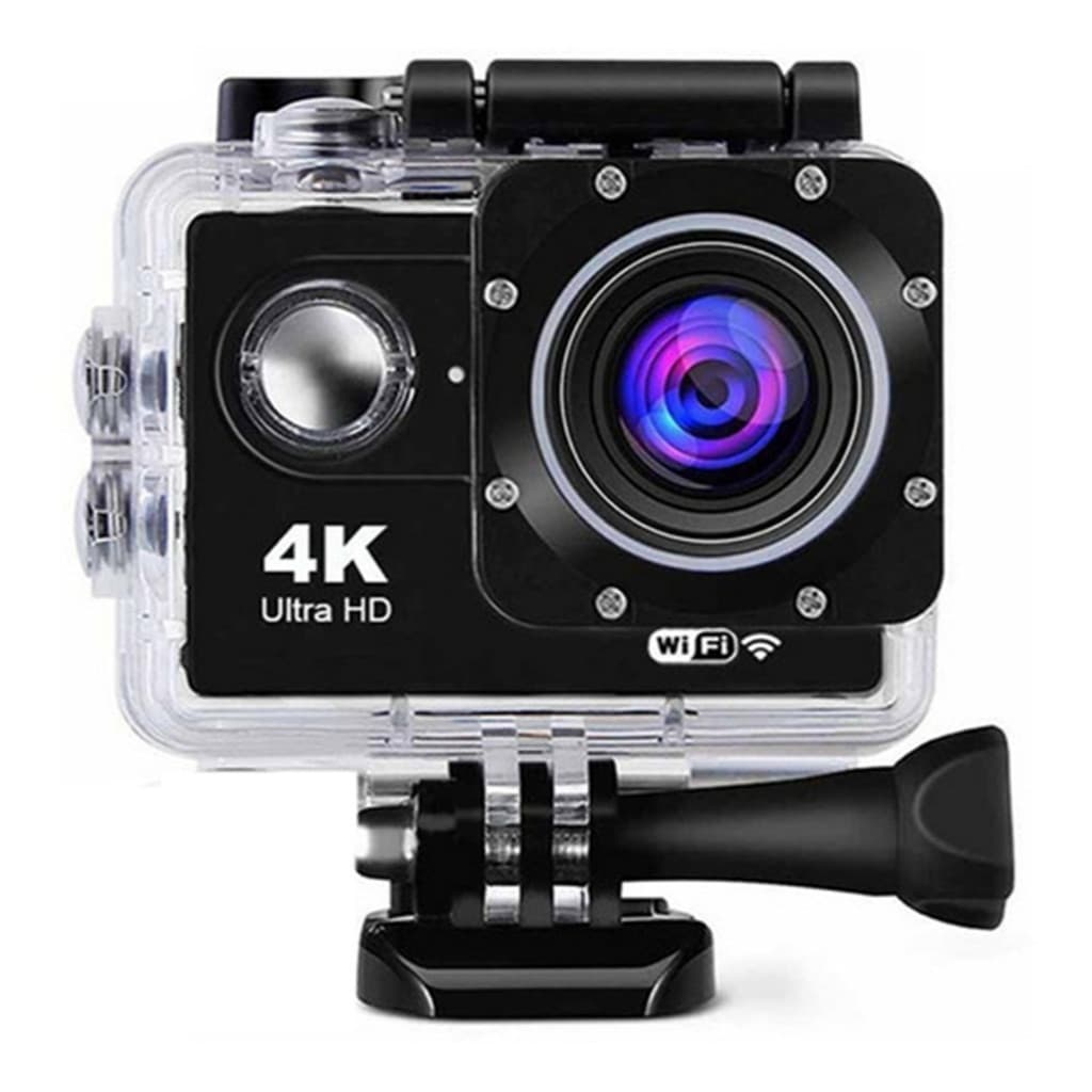 Câmera Filmadora Sport 4k Hd Ultra Wifi Capacete Pro Go Action Prova Dagua 30 Metros Profundidade