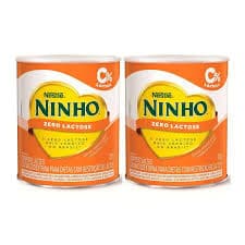 Kit 2 Ninho Zero Lactose 700g Leite em Pó Nestlé Sem Lactose