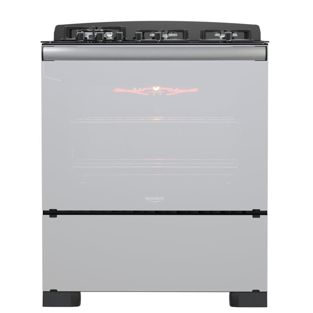 Fogão 5 Bocas Dako Diplomata Glass Grill Style Timer Bivolt