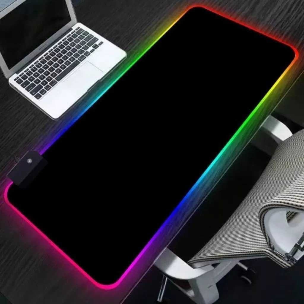 Mouse Pad Gamer Grande Mousepad Speed Borda Led 7 Cores Rgb Impermeável 300mm X 800mm