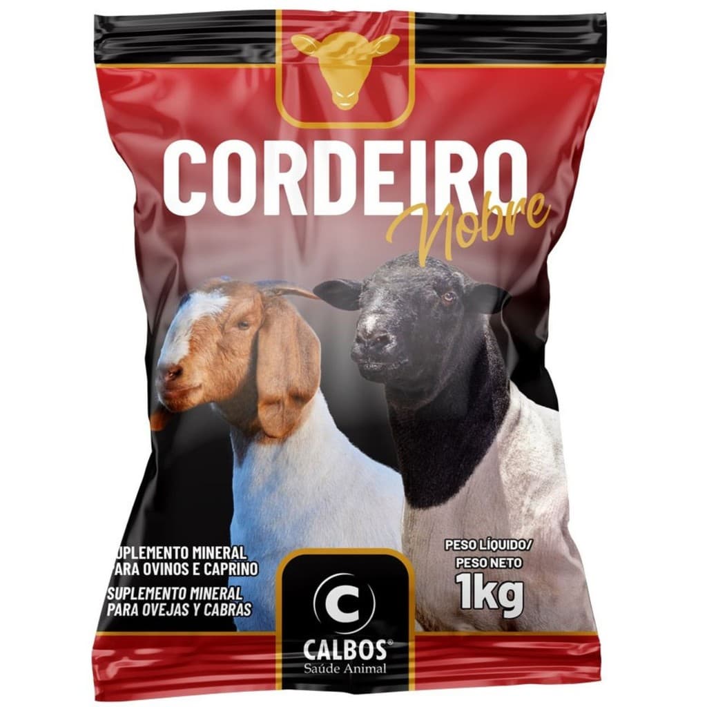 CORDEIRO NOBRE SUPLEMENTO MINERAL OVINOS E CAPRINOS 1KG