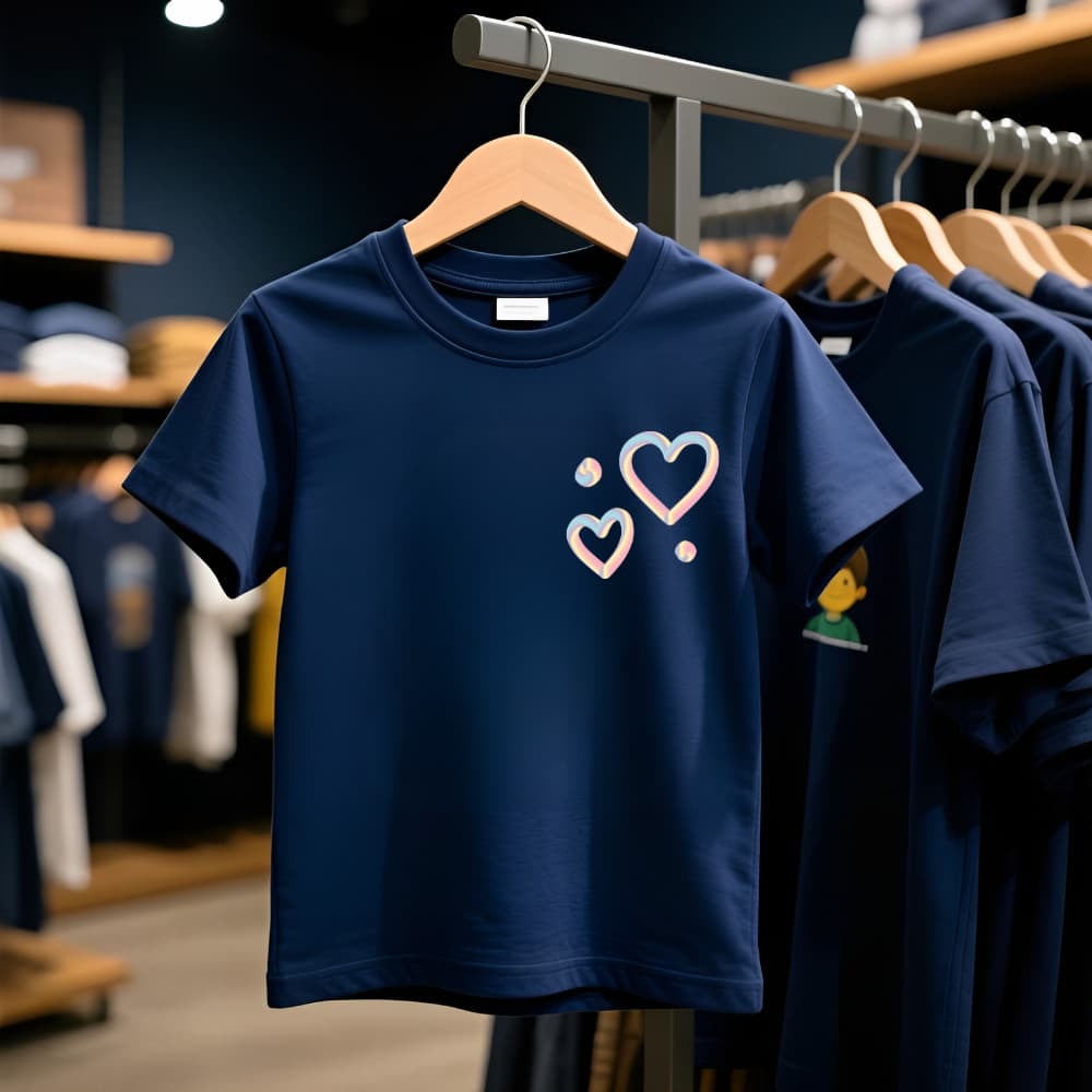 Blusinha Camiseta Básica Menina blusa de Manga Curta com Estampa para Meninas, Estilo Casual Fashion