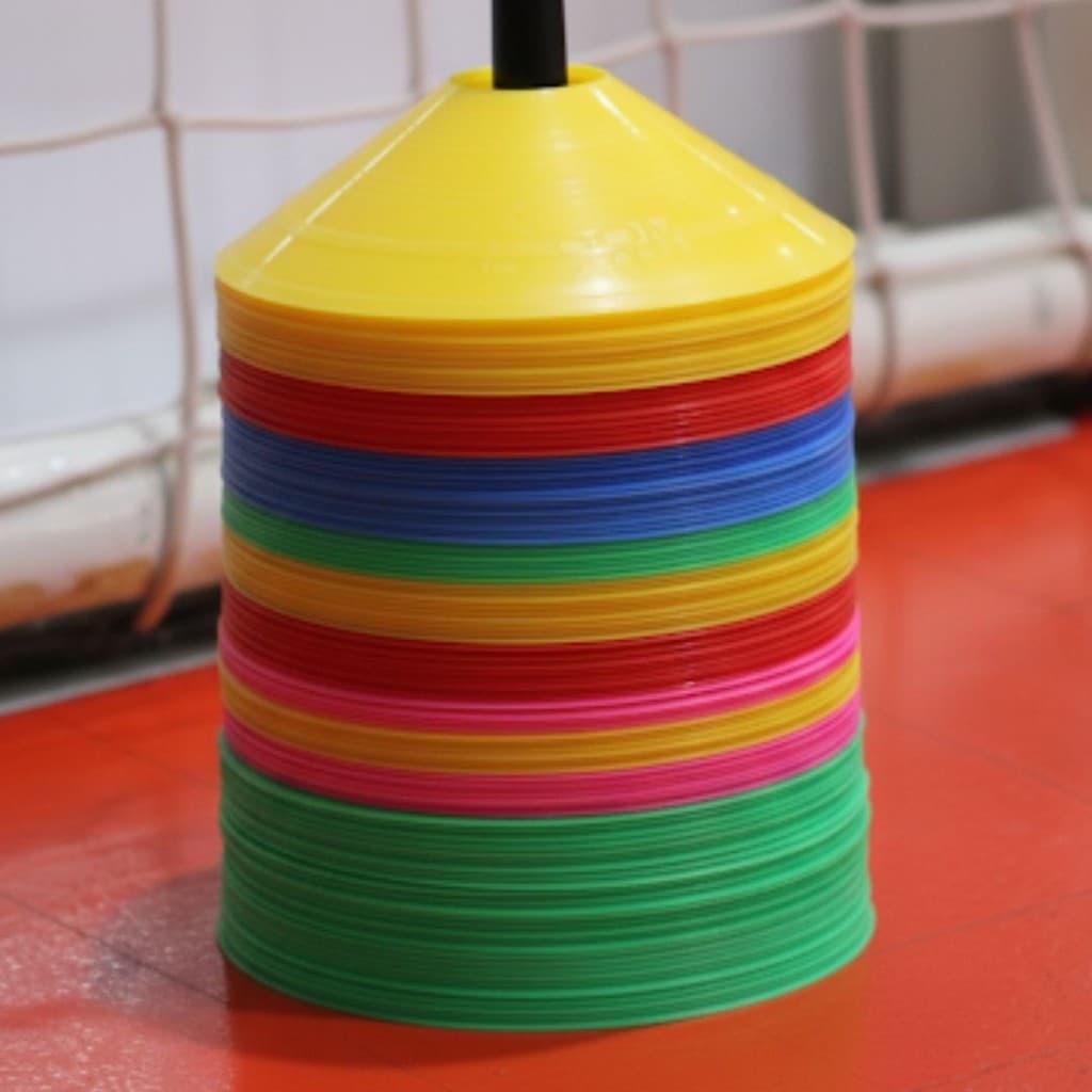 Kit Treino Funcional Agilidade Cone Disco Tartaruga Chapéu Chines 10un