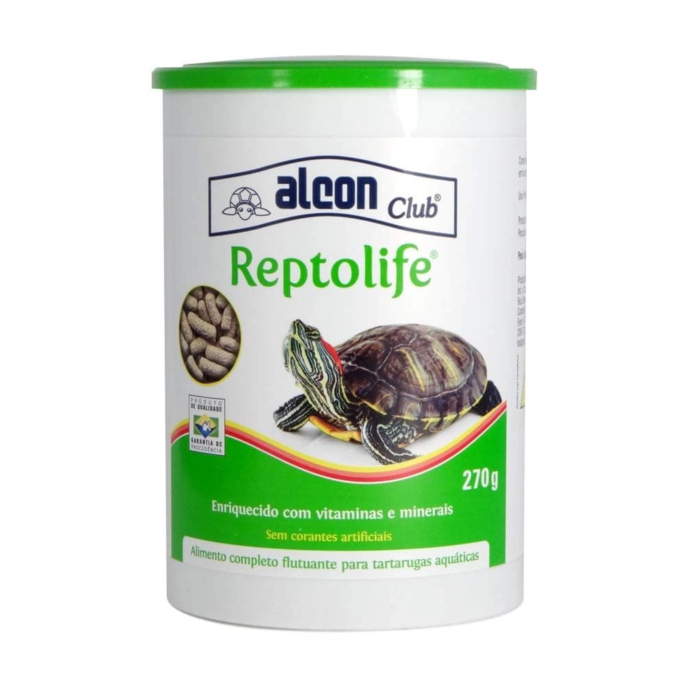 Alcon Reptolife 270g - Alimento completo flutuante para tartarugas aquáticas