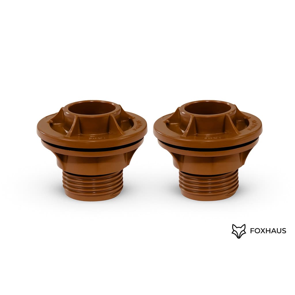 Kit 2 Flange Adaptador Pvc 20 25 32 40 50 e 60mm para Caixa DÁgua Cisterna