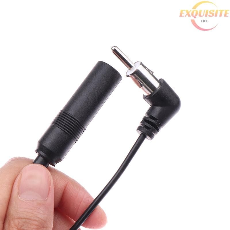 [EL] Extensão Aérea De Rádio AM/FM Para Veículo Cabo De Fiação Automático 20/35 Cm Adaptador De Antena De Áudio Estéreo 