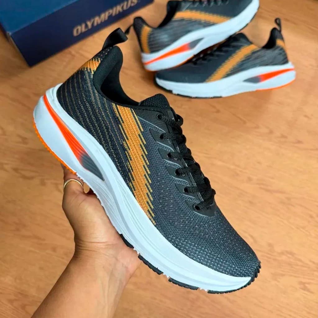 Tênis Masculino Casual Caminhada Academia Esportivo Casual Lançamento Antiderrapante Macio promoção