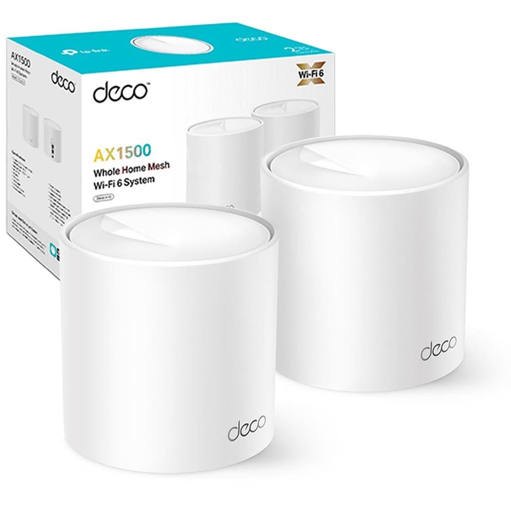 TP-Link Deco X10 (2-Pack)(BR) Kit Roteador Mesh AX1500 Wi-Fi 6 Dual-Band