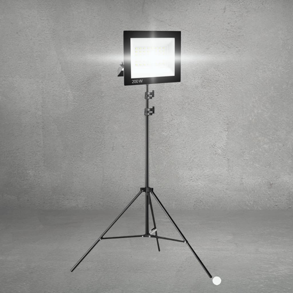 Pedestal Tripé C/ Holofote 200w Refletor Iluminação Estúdio Iluminador Recorte Preenchimento