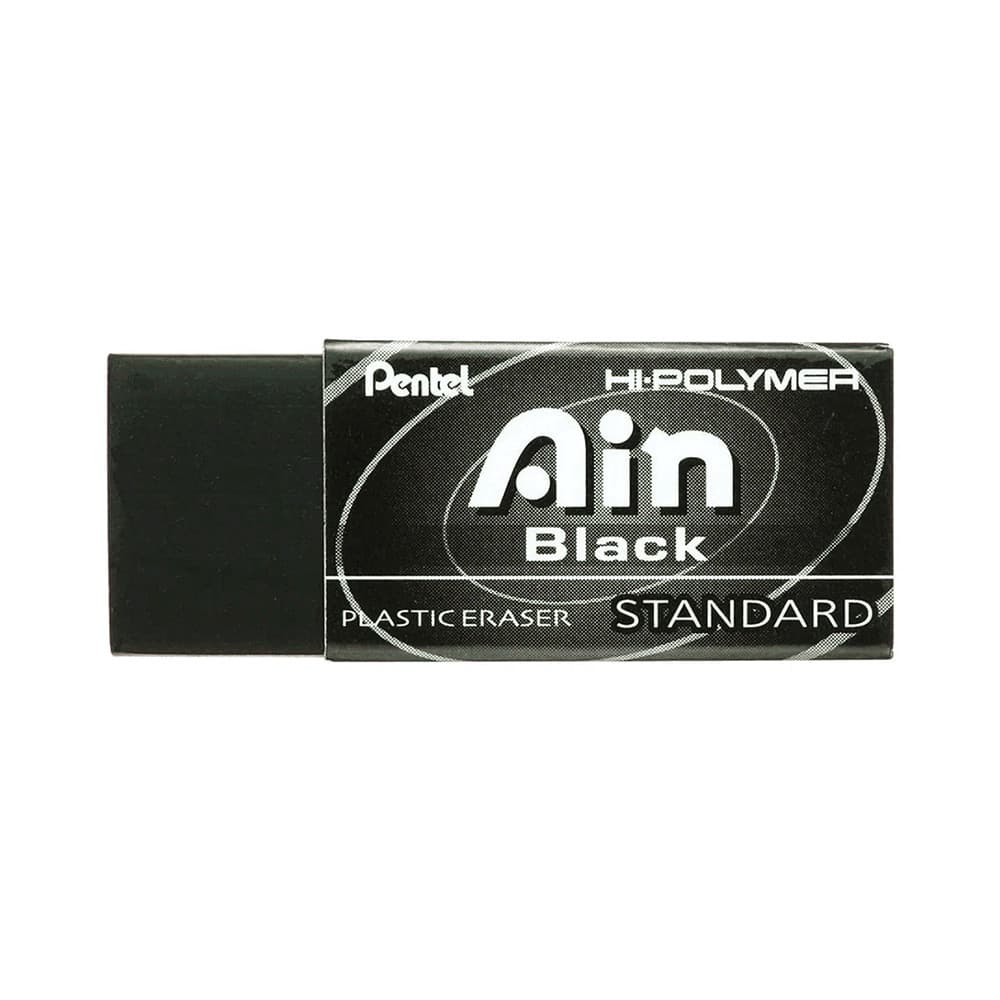 Borracha Hi-Polymer Ain Black Standard Preta - Pentel
