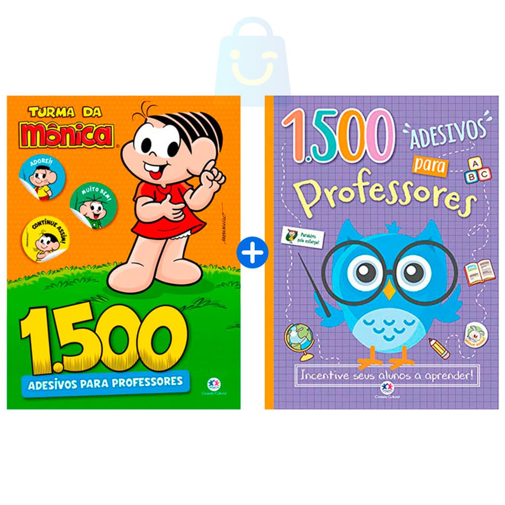 Kit 3000 Adesivos Para Professores E Turma Da Monica  Alunos Ciranda 