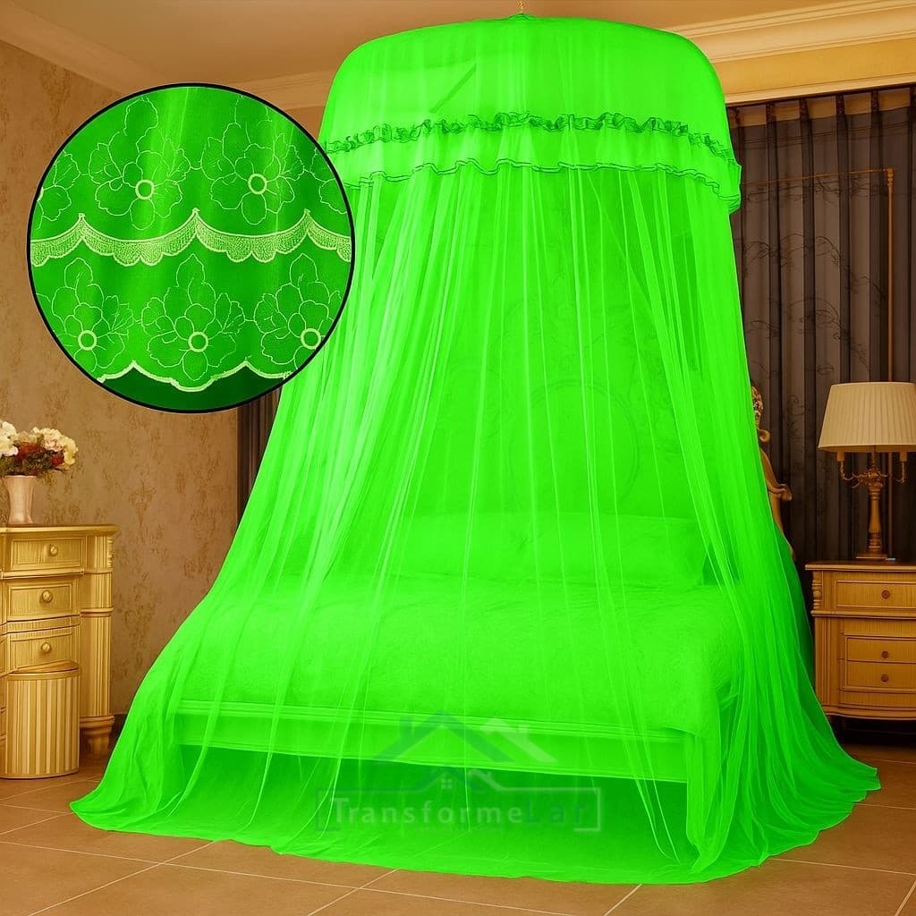 Mosquiteiro Teto Casal/Queen/King 10M Indiano C/ Elastico Promoção