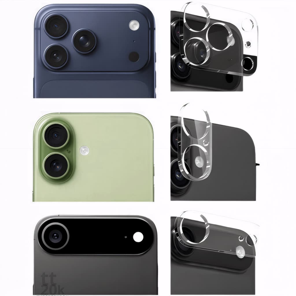 Protetor De Camera Vidro Para Iphone 17, 17 Air, Pro, Pro Max Pelicula Temperada Facil Aplicação + Kit Limpeza