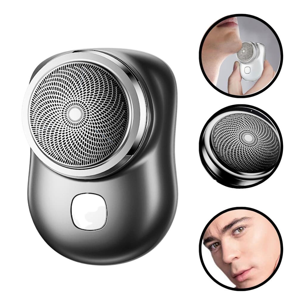 Barbeador Elétrico Portátil à Prova d’Água USB-C  Compacto, Recarga Rápida e Seguro"