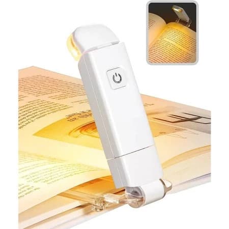 Luz De Leitura De Livros De Leds Brilho Ajustável USB Clip De Proteção Dos Olhos Portátil Bookmark Light