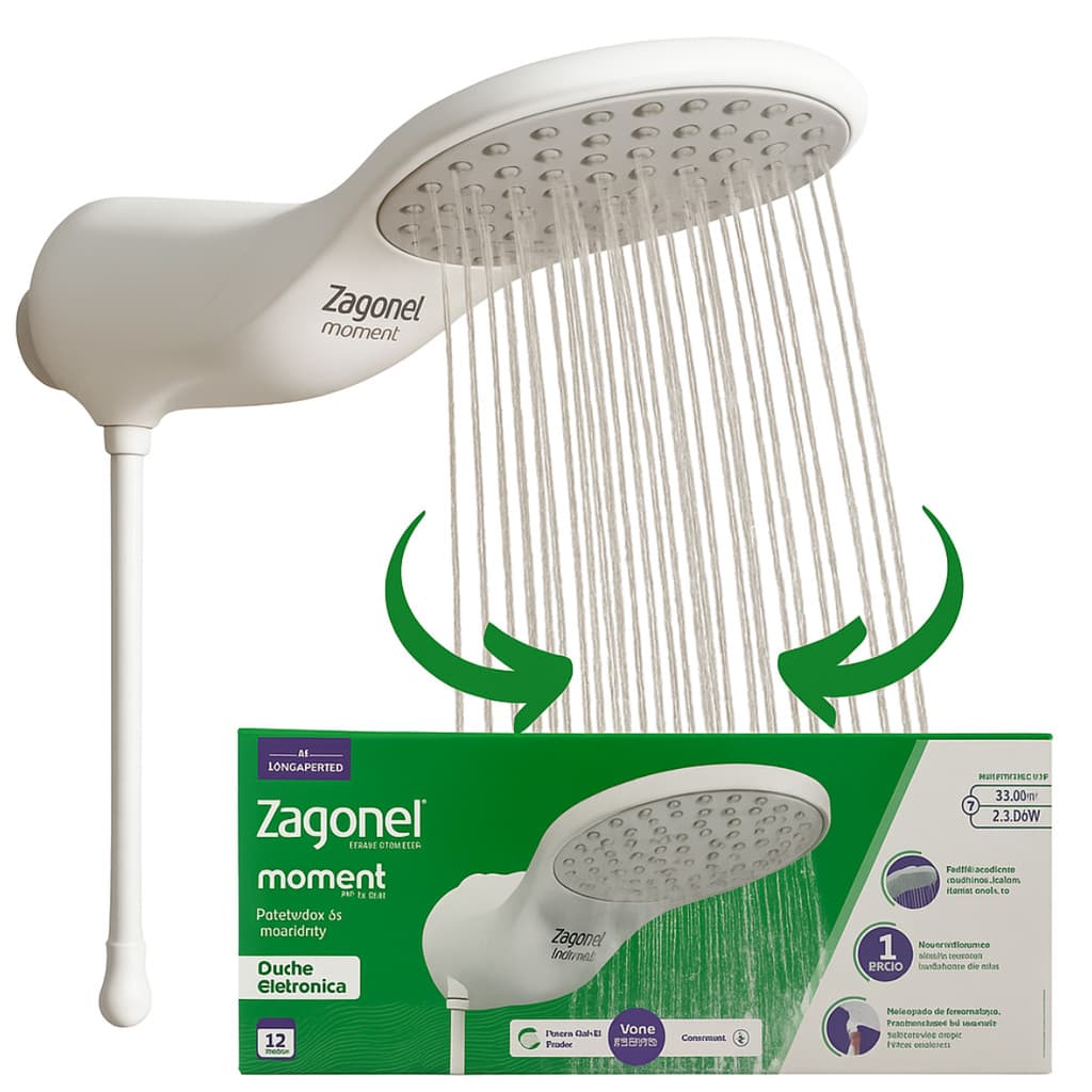 Chuveiro Ducha Eletrônica Zagonel Moment 220v 7500w Original Branco