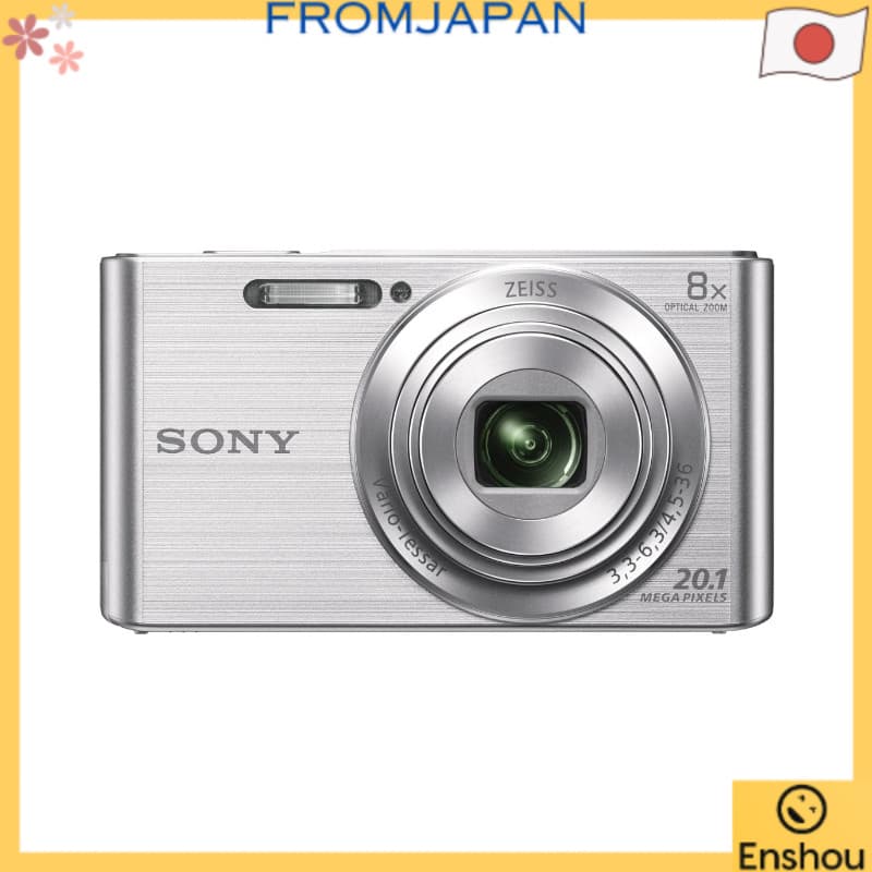 [USED]Do Japão [Usado] SONY Cyber-shot DSC-W830 Câmera Digital Compacta Com Zoom Óptico Prateado 8x (25-200mm) Corpo Compacto