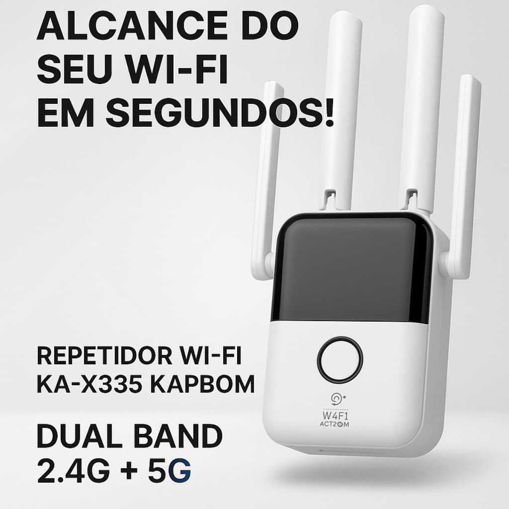 Repetidor De Sinal Roteador Wifi 5g 1200m Dual Band