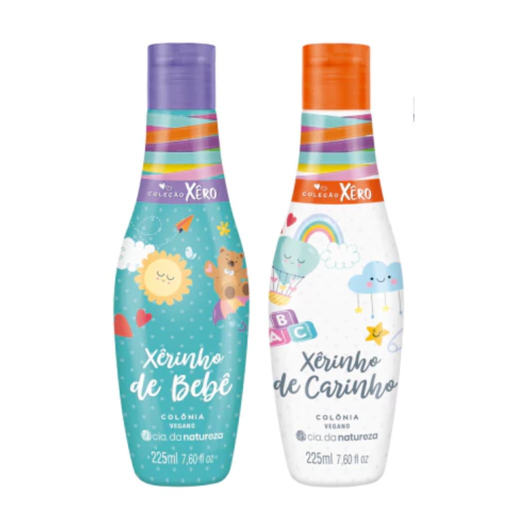 Kit C/2 Colônia Xêrinho de Bebê e Xêrinho de Carinho (2x225ml ) - Coleção Xerô Cia da Natureza