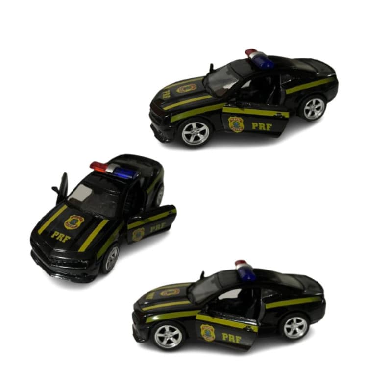 Miniatura Carrinho de Ferro policia diversos modelos carrinho de metal abre as portas