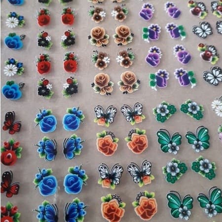 480 Adesivos De Unha 3d Atacado (finalizado) Peliculas De Unhas Decoradas