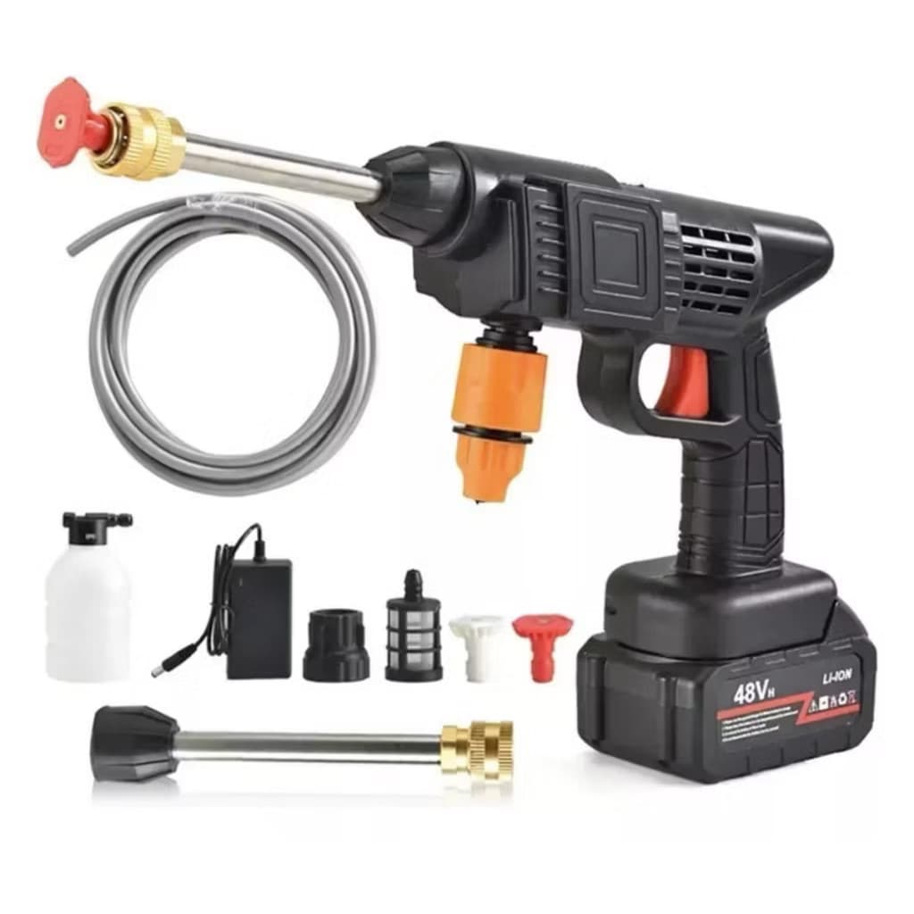 Lavadora Alta Pressão Lava Jato Portátil Recarregável Com Maleta e Acessórios Recarregável  NOVO2026