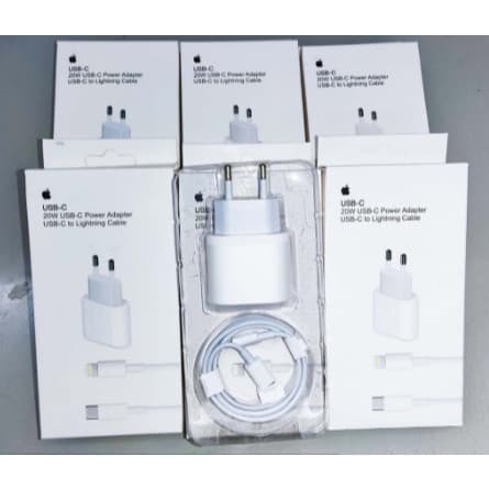 kit 10 Carregador Turbo 20w P/ iPhone 8 Plus X Xr 11 12 13 Pro Max 14 ct-201