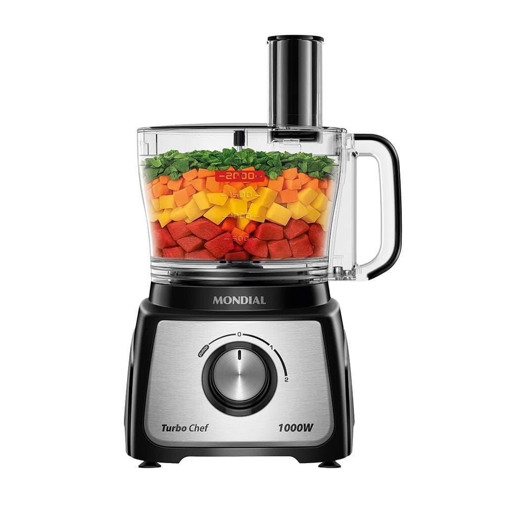 Multiprocessador Turbo Chef 3 em 1 Mondial Preto 1000W- MPN-02-BE