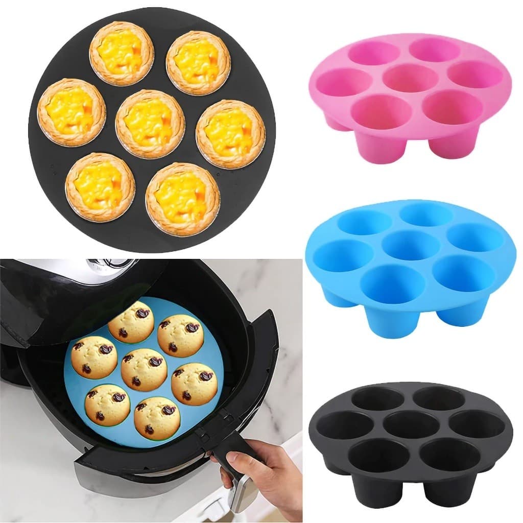 Forma De Silicone Para Bolo Murfin E Cupcakes Pode Usar No Forno Elétrico E Airfryer Top - 2 Tamanhos