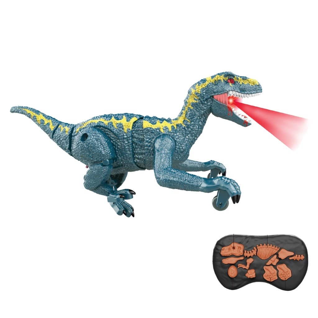 Dinossauro de Brinquedo c/ Controle Anda Emite Som Maxi Toys