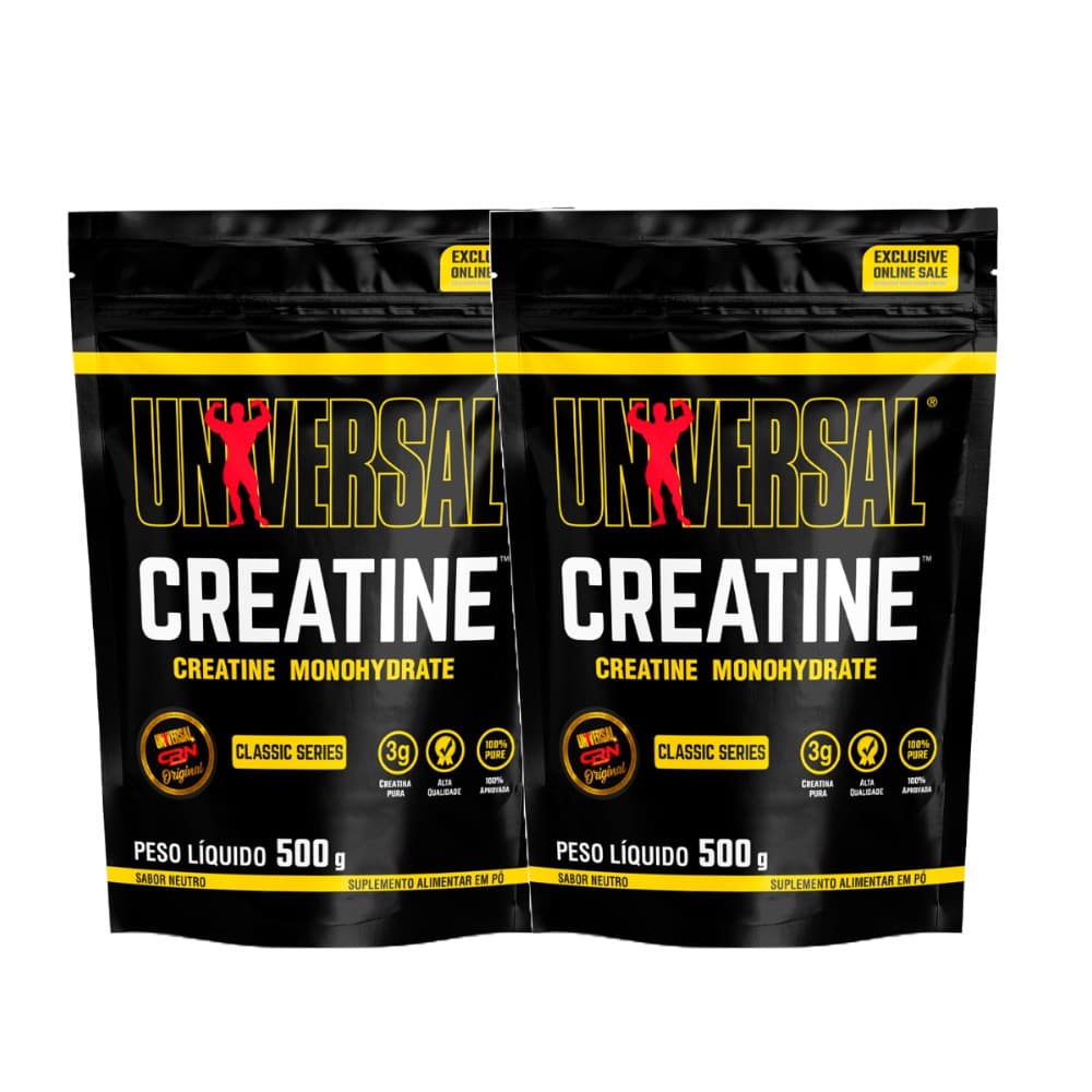 Kit 2x Creatina Monohidratada Universal 500g - Universal Nutrition