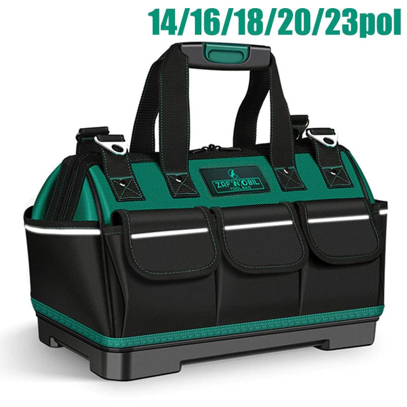 Bolsa/mala De Ferramentas Grande Reforçada Lona Profissional 14 A 23 Pol Para Marcenaria,worker Uso