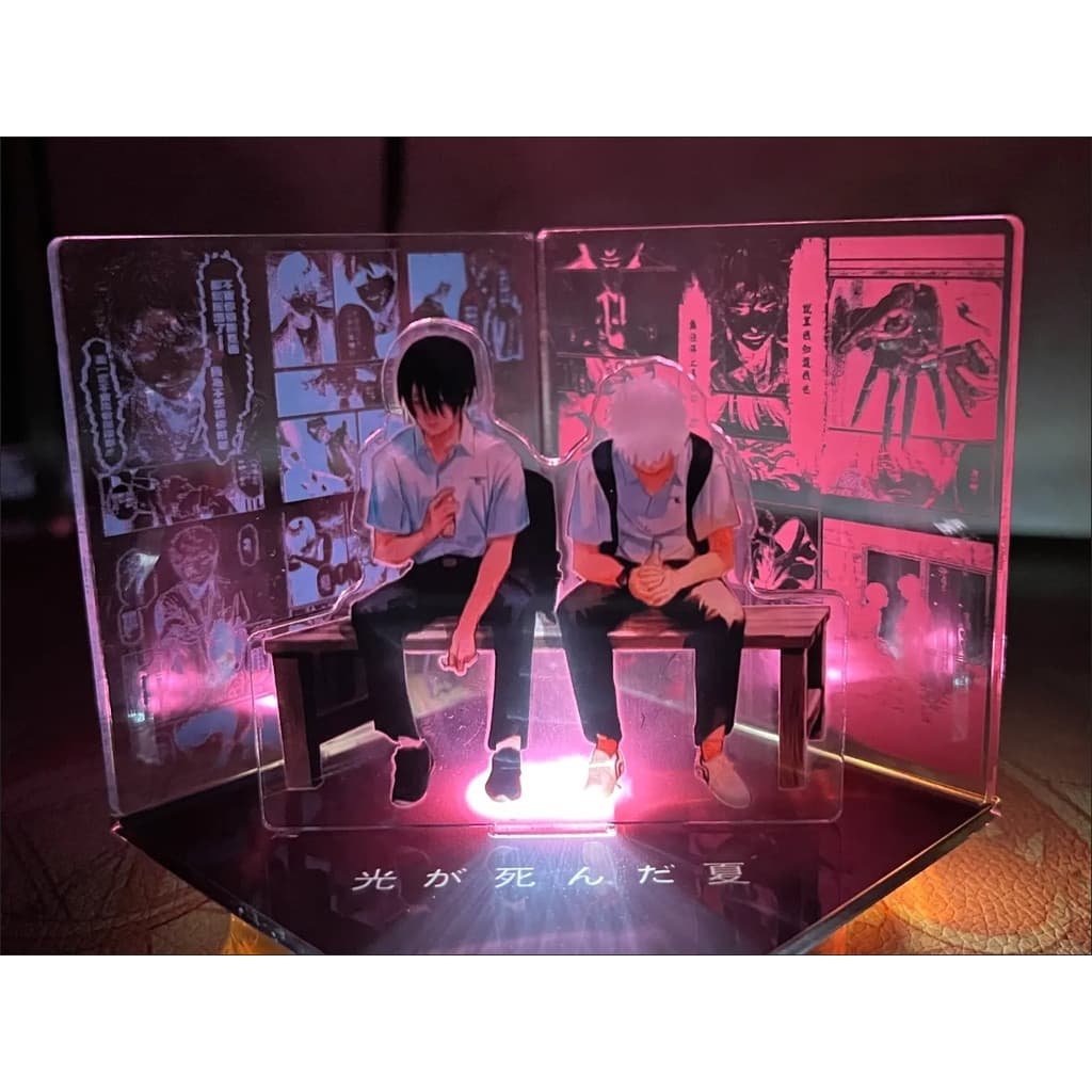 O Verão Hikaru Morreu Banco Acrílico Suporte Ga Shinda Natsu Figura Exibição Anime Bens Coleção Mesa Decoração Ornamento