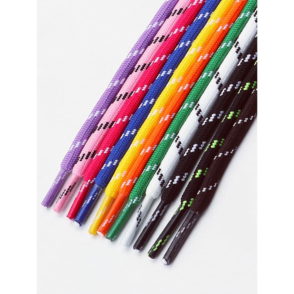 1 Par Redondo Ponto Espiral Padrão Retro Cor Bloco Tênis Cadarços De Treinamento Alemão-Novo Estilo