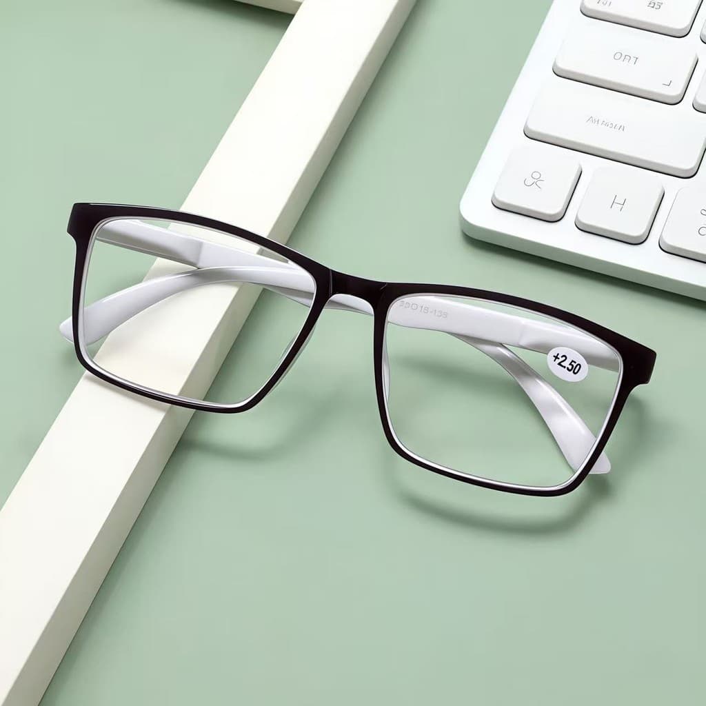 Óculos de Grau pra Perto Quadrado Moderno Para Descanso Leitura - Modelo Feminino E Masculino