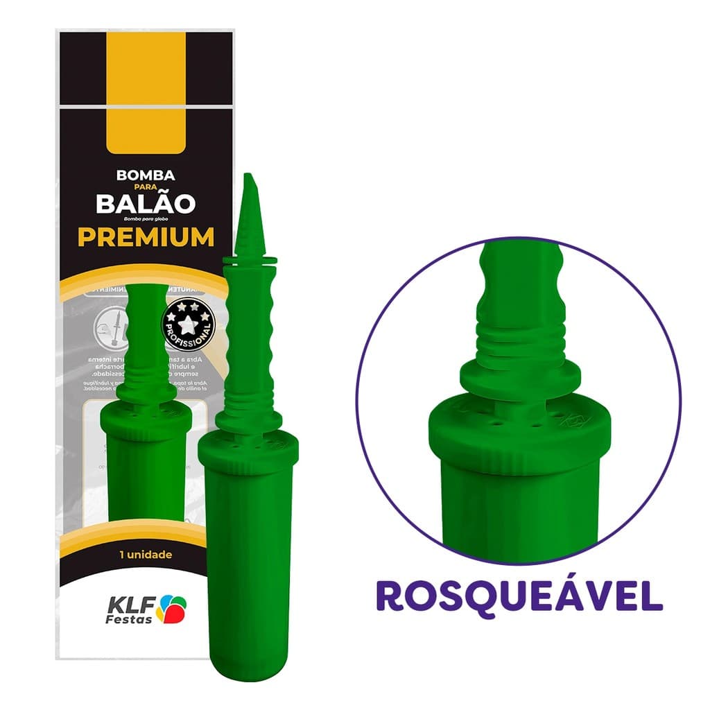 Bomba para Balão Bubble Bexiga Premium Profissional Decorador