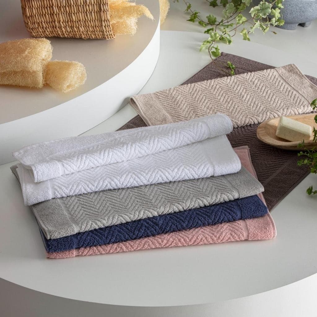 Toalha de Piso 100% Algodão Mykonos 50x70cm Alta Absorção Tapete Banheiro Grosso