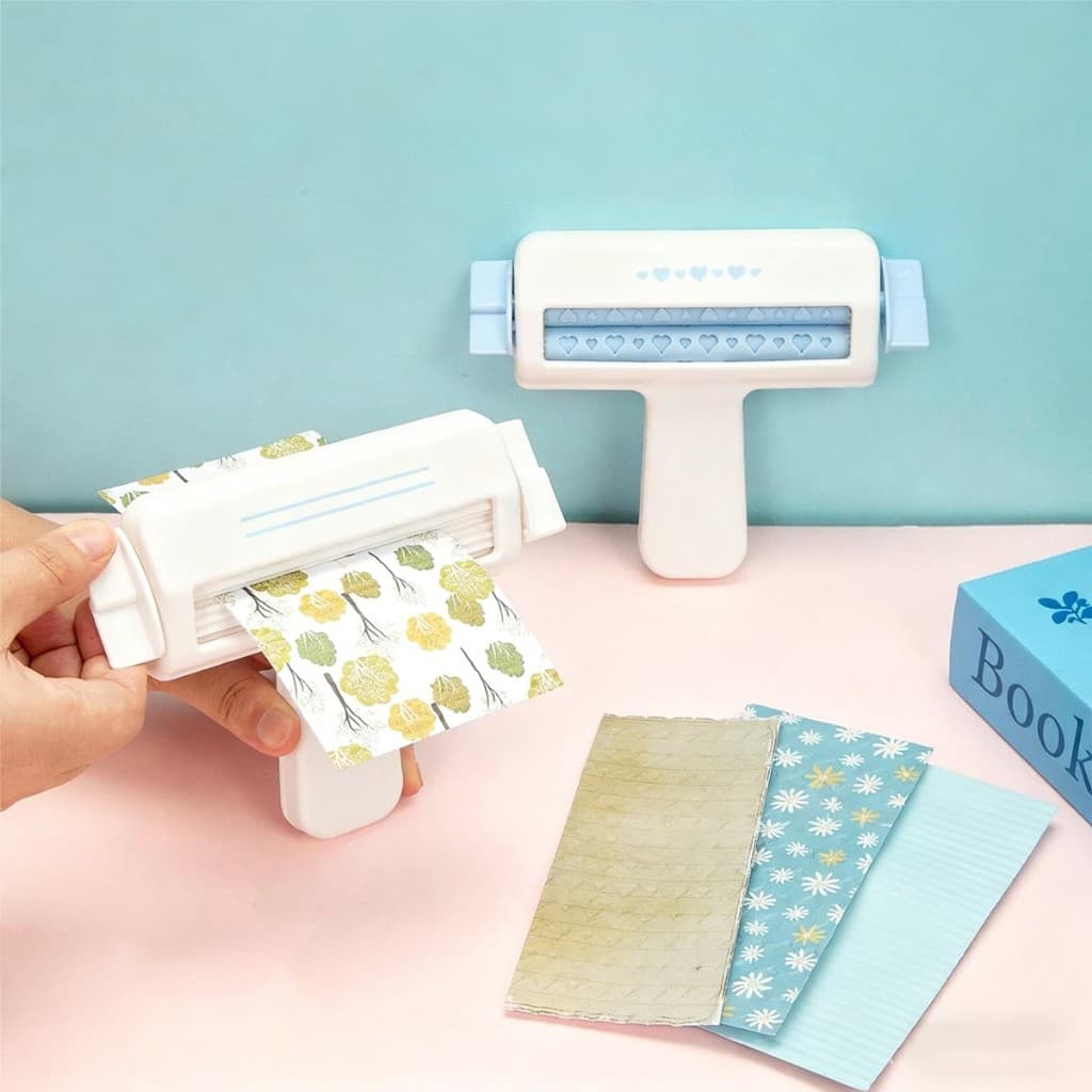 DIY Scrapbook Socos Circular Ferramenta De Mão Máquina De Gravação De Papel Ofício Embosser Para Scrapbooking Escola Fur