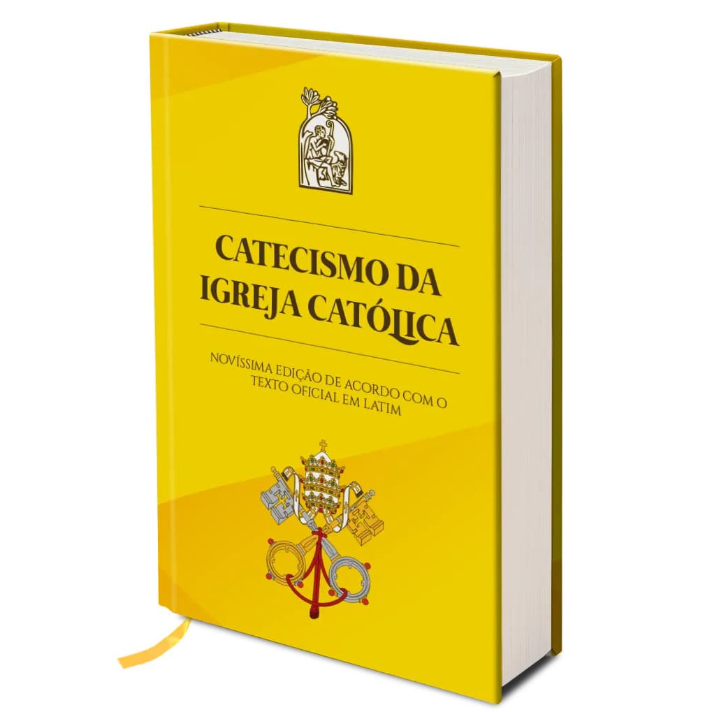 Livro Catecismo Da Igreja Católica - Escolha a Versão - Pequena - Grande - Luxo Grande Capa Dura