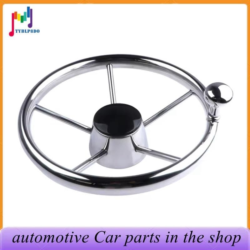 Acessórios Para Barco Volante Com Botão Inoxidável De Aço 5 Raios 25 Graus 11'Iate Marinho