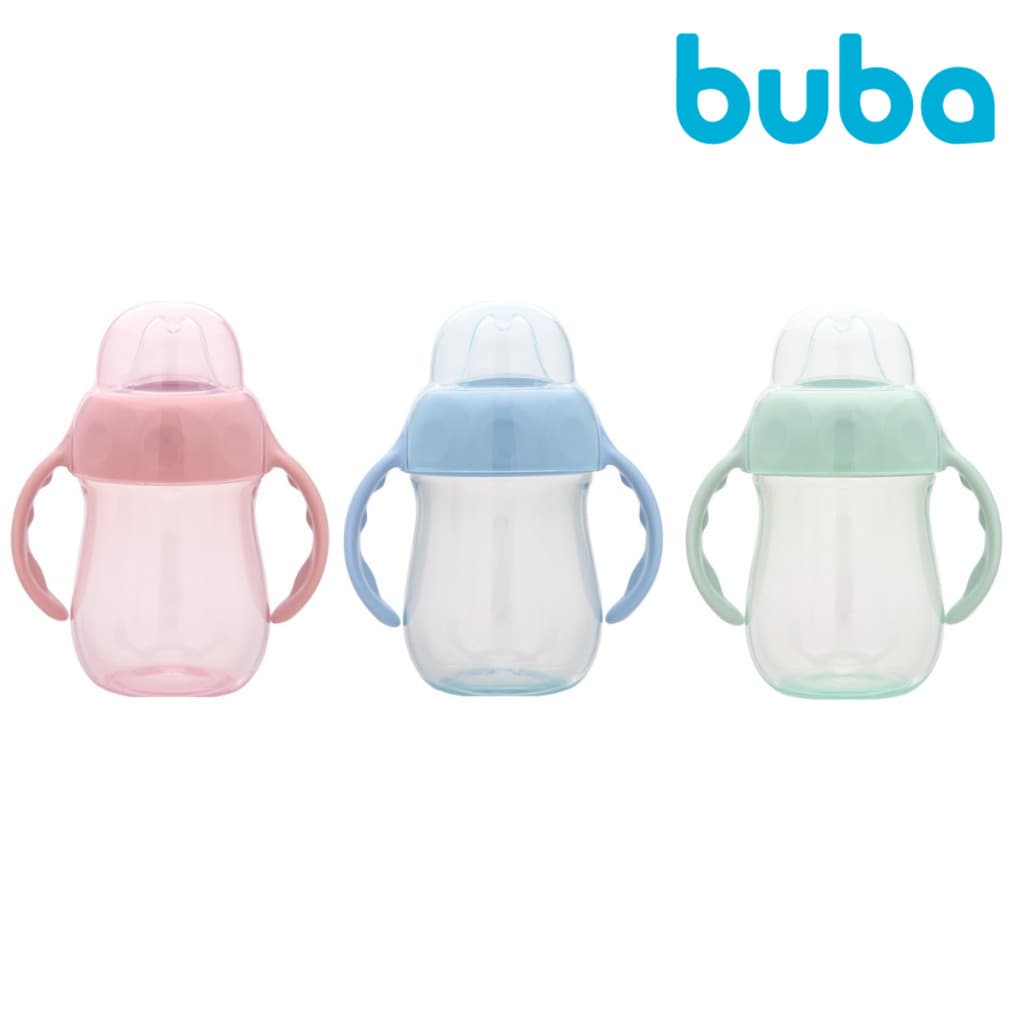 Copo Treinamento Com Alça Buba 160ml Bico em Silicone BPA Free  6+ - Envio Imediato