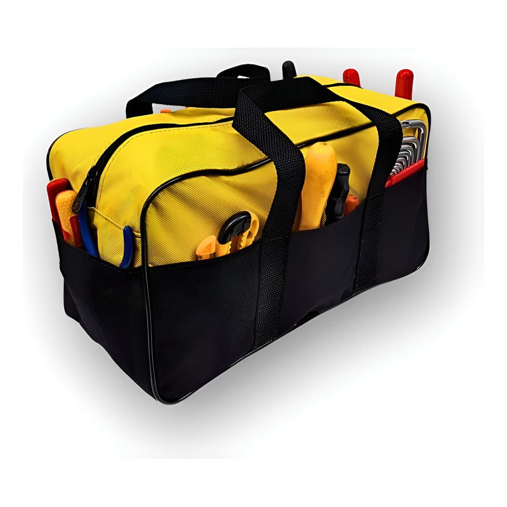 Mala Bolsa Lona Forte Para Ferramentas Eletricista 8 Bolsos Envio Agora