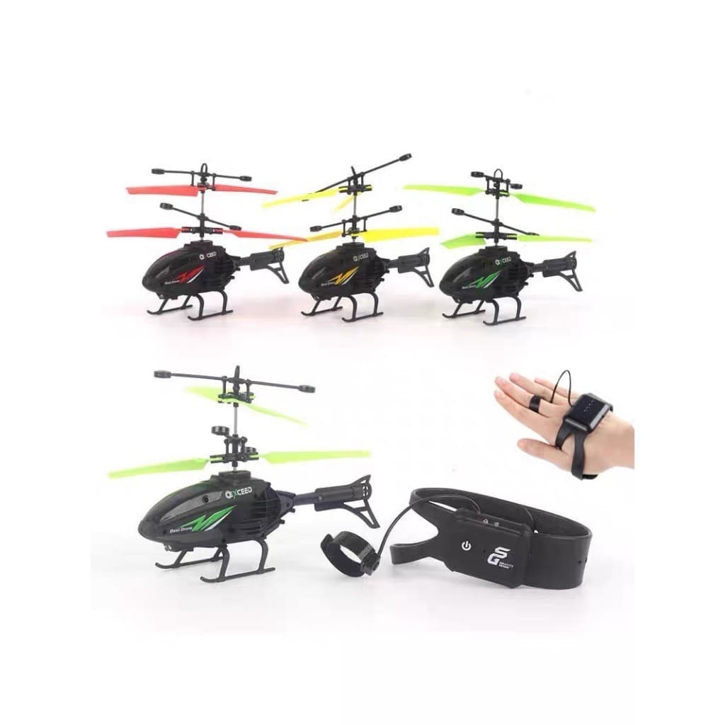 Brinquedo Helicóptero Drone com Sensor de Aproximação Recarregável USB