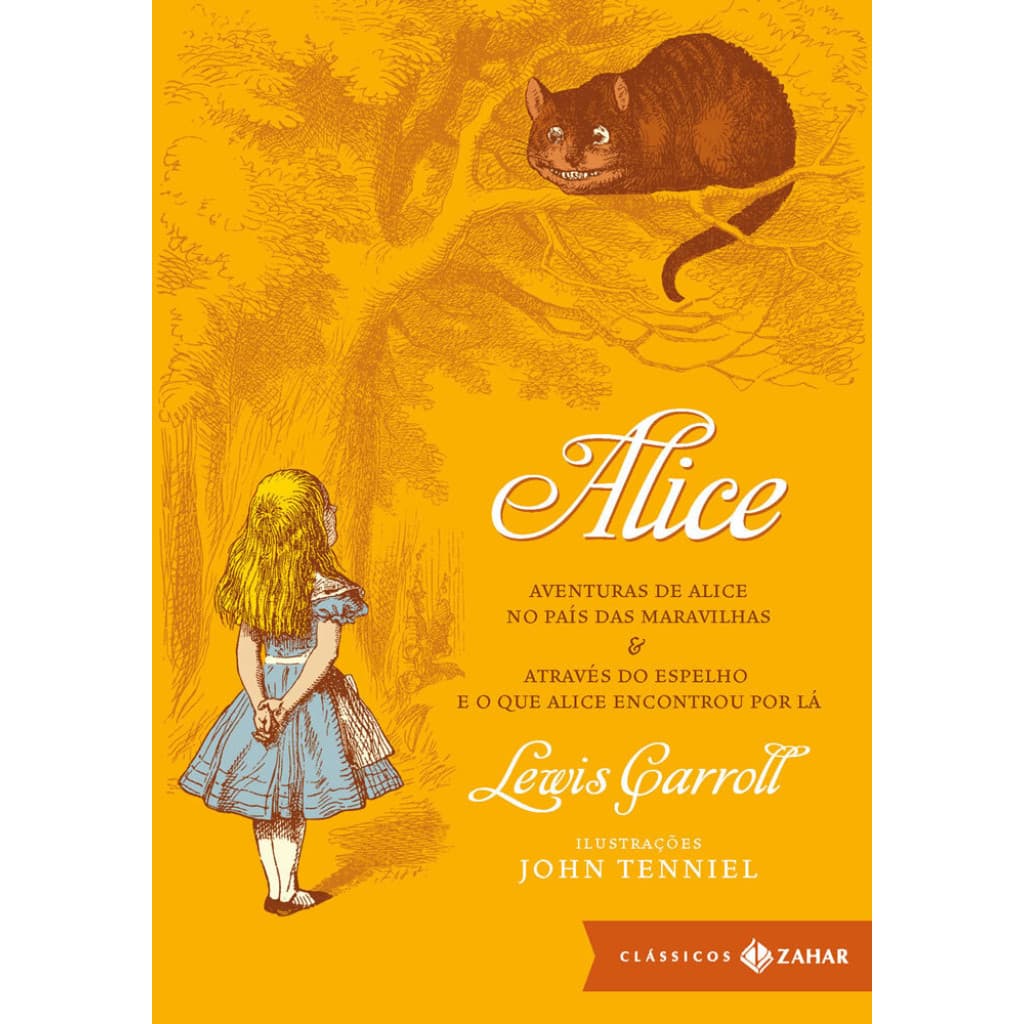Alice edição bolso de Luxo aventuras de Alice no país das Maravilhas através do Espelho e o que alice encontrou por Lá