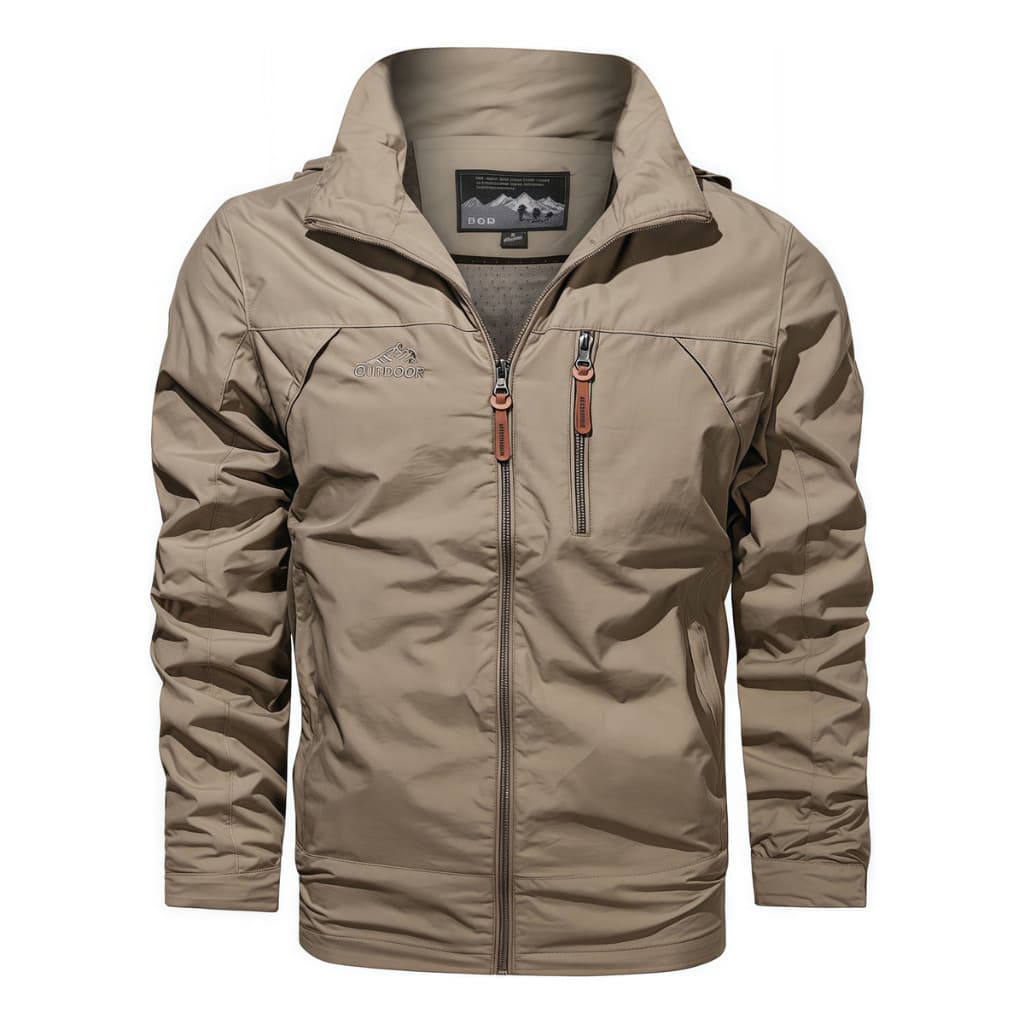 Jaqueta Masculina Impermeável/Corta-Vento: Motoqueiro Tática, Com Capuz, Leve, Confortável e Resistente - QUALY