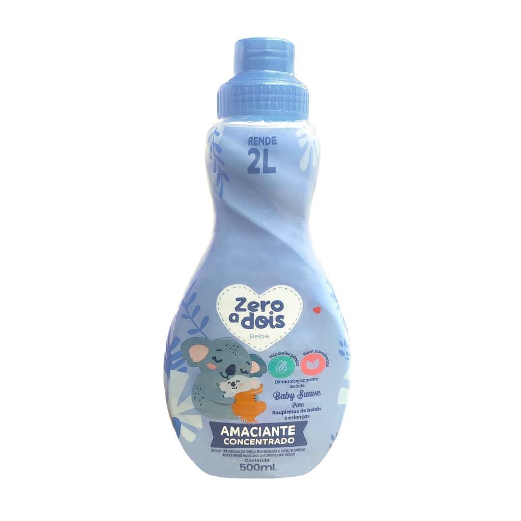 Amaciante Concentrado Baby Suave Zero a Dois 500 ml