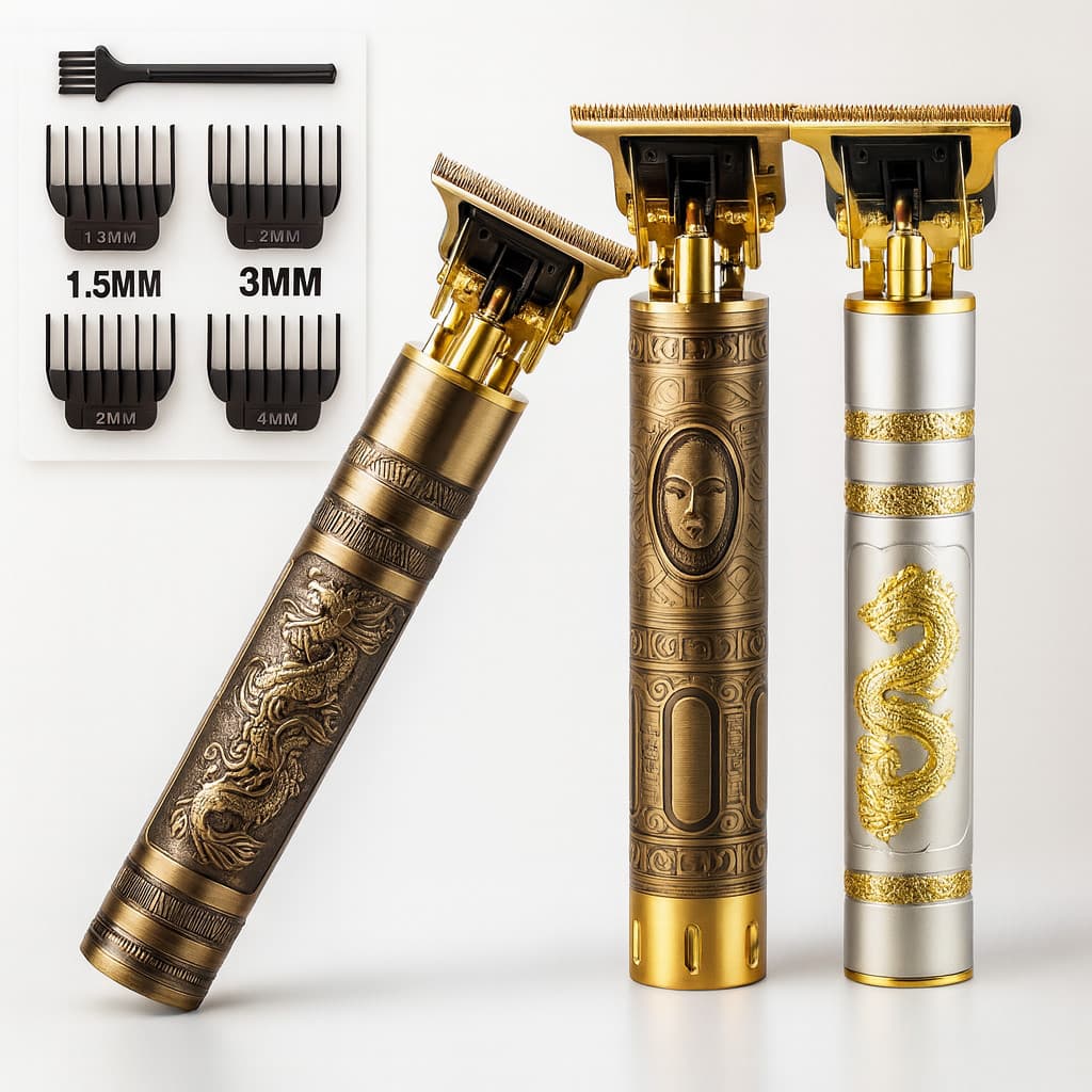 Maquina de Barbear cortar cabelo Aparador Profissional barbeador acabamento Sem Fio Portátil